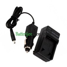 Vervangende oplader voor Sony met auto-oplaadkabel NP-BK1