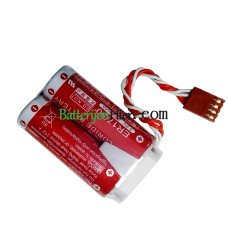 Vervangende batterij voor PLC MD500N 4P-stekker ER17/50 50750-1018 ER1750