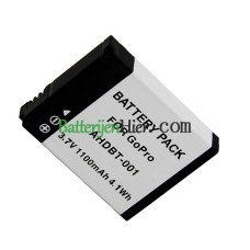 Vervangende batterij voor Gopro HERO1 HD 1100mAh AHDBT-001